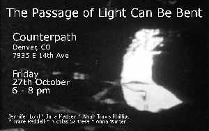 The Passage of Light Can Be Bent - flier - moon reflection in black water