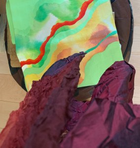 obi from tokyo temple sidewalk sale, silk scarf